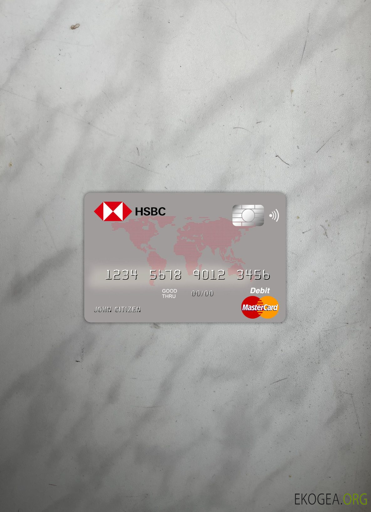 Australie HSBC bank master card photolook recto